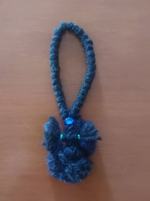 Woolen 33-Bead Komboskini new from Agia Marina Monastery