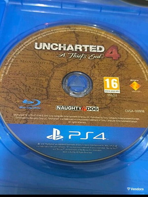 Uncharted 4 used without cover PS4