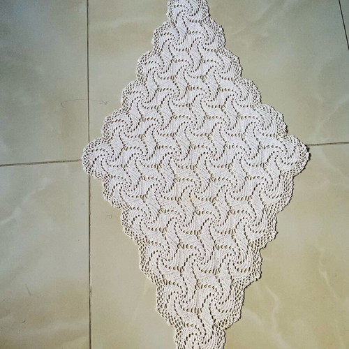 Handmade crocheted doily with cotton thread like new