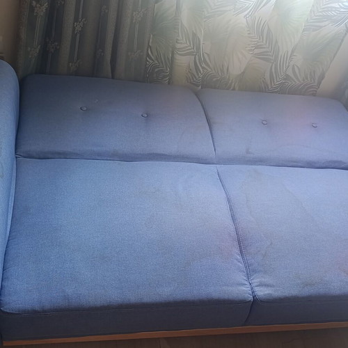 Sofa bed blue used with reversible armrest 1.60m