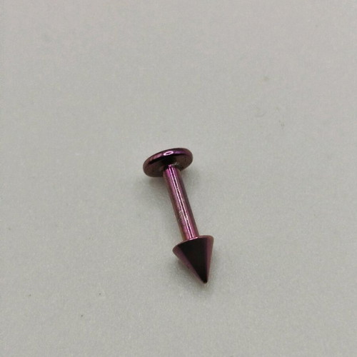 Navel earrings steel fuchsia arrow design new