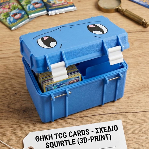 Custom Pokémon TCG Deck Box Squirtle Design new, 3D printed