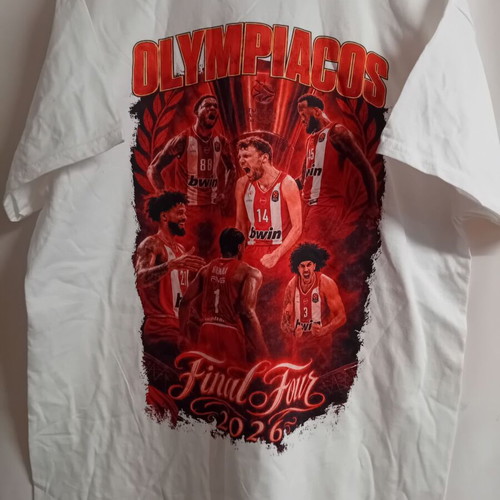 Olympiacos basketball Final 4 OAKA 2026 T-shirt new