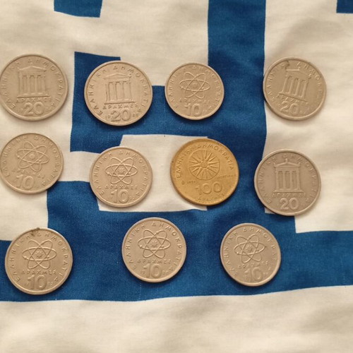 Drachma coins from 1946-1986 like new