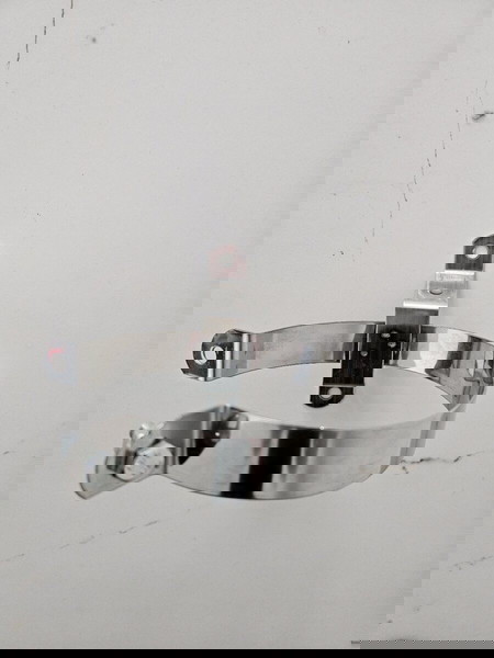 Στήριγμα Καπνοδόχου Inox 120mm Ασημί