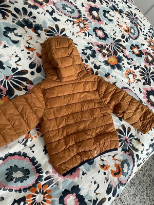 Children's jacket like new, size 104 cm, blue and brown