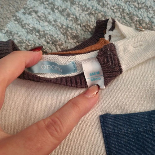 Obaibi sweater and jeans set 6-9 months like new