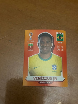 Αυτοκόλλητο Vinicius Jr FIFA World Cup Qatar 2022 καινούργιο