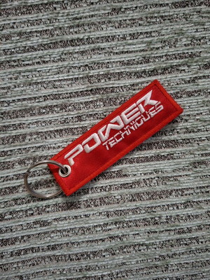Power Techniques keychain like new, collectible from car magazine