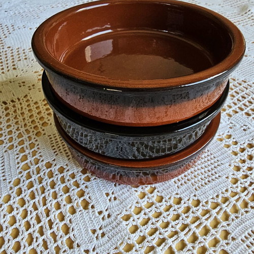 Ramekins and tart pan set like new, 10 ramekins and 1 tart pan