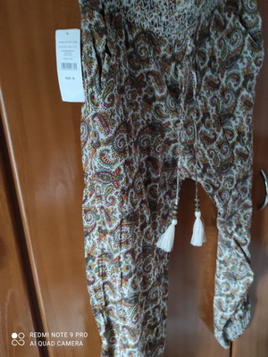 Ralph Lauren pants new with paisley print and elastic hem