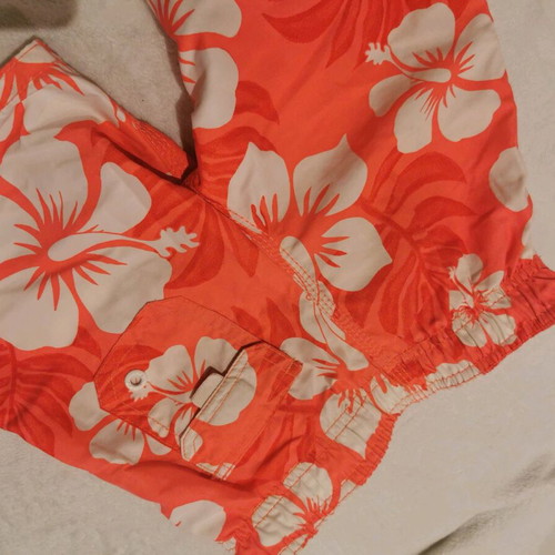 H&M swim shorts like new, size 98/104, white and orange