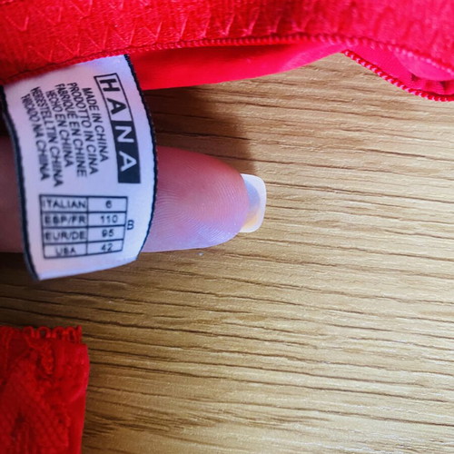 Lingerie set new, red