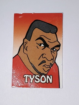 Mike Tyson mini card used, Guess Star 2x3 cm