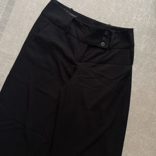 Zara pants black, mid-rise, like new, size S