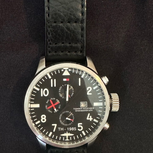 Tommy Hilfiger chronograph like new, men's, blue
