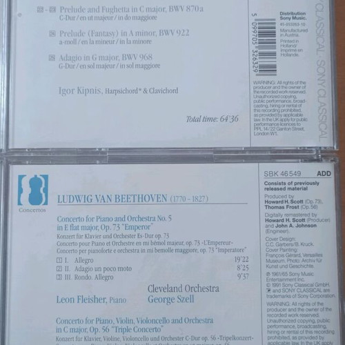 Classical music CD collection used, Sony Classical Essential Classics