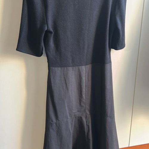 Midi dress Zara new, black, size L with pockets
