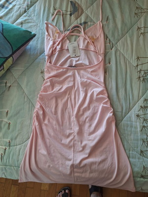 Dress new pink one size with tag