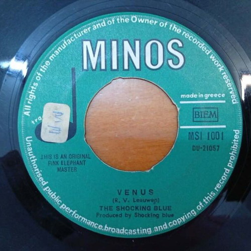 Shocking Blue Venus Hot Sand 7’ vinyl record used, rock