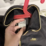Nike Sportswear kids velour tracksuit set, charcoal and gold, size S