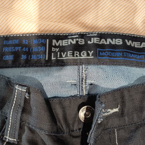Livergy jeans size 36/34 like new, black