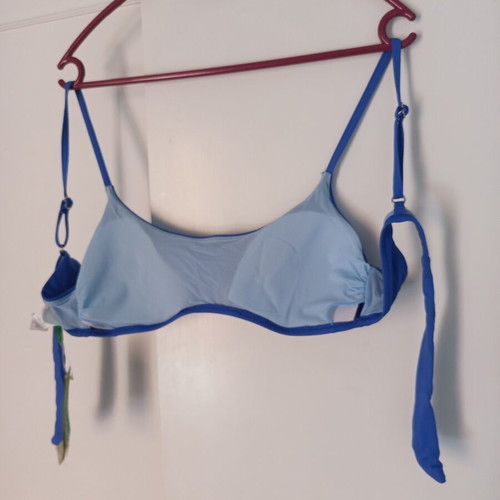 Benetton blue bandeau swimsuit like new, size Large