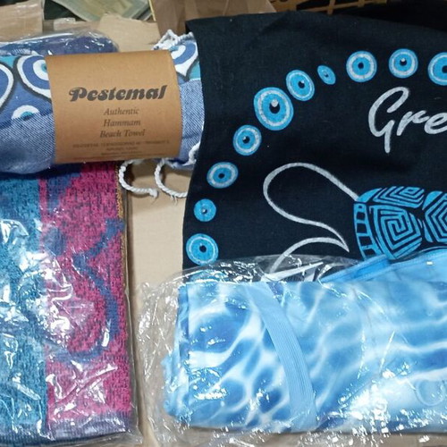 Beach towel lot of 12 with cotton bag new