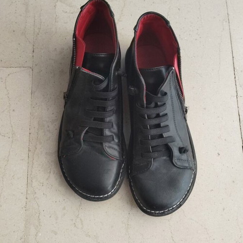 Ankle boots like new, size 36, black faux leather
