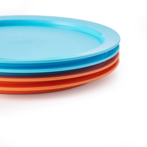 Tupperware kids plates set of 4 new