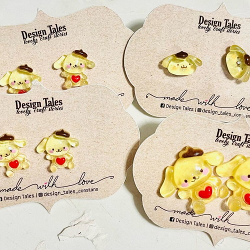 Children's earrings new, set with various designs