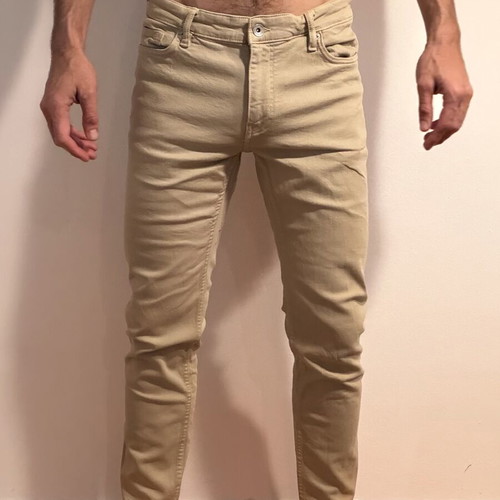 Mango beige pants size M like new, elastic legs
