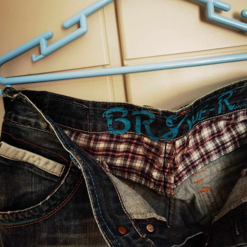 Men's jeans almost unused, size L, blue