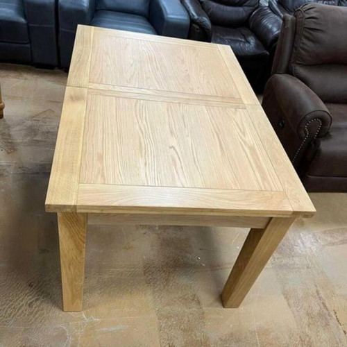 Wooden dining table new with extendable feature
