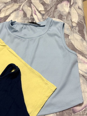 Crop tops Zara & Mango like new, colorful summer set