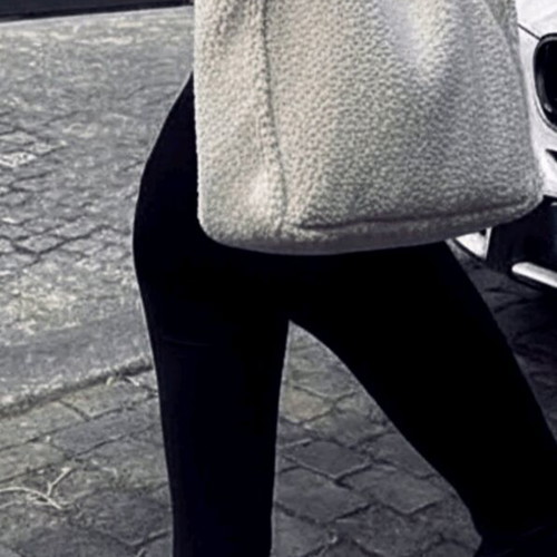 Teddy plush shoulder bag new, white