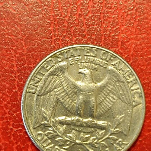 USA 1/4 Dollar 1985 D used with error no reeded edge