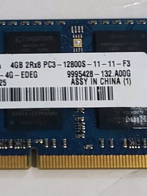 4GB PC3 12800S SODIMM used