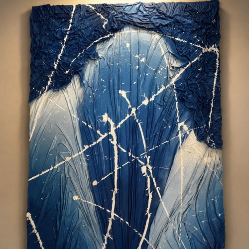 Big Blue painting new, unique technique and aesthetic