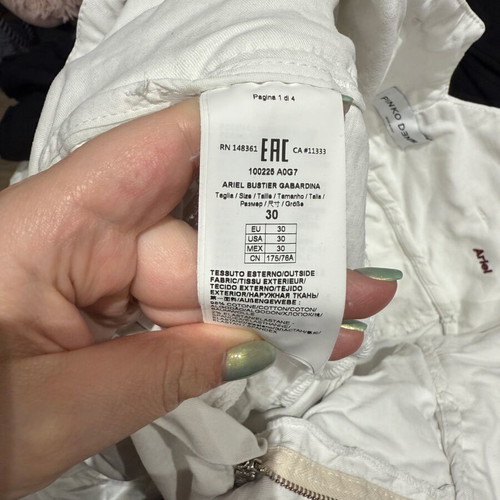 Pinko White Pants Like New