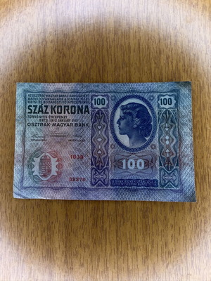 Austro-Hungarian 100 Kronen banknote 1912