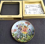 Πιάτα τοίχου Bradex 6 τμ. Villeroy & Boch "Νεράιδες λουλουδιών" δεύτερης έκδοσης, πορσελάνη Γερμανίας bone china 80'-90'.