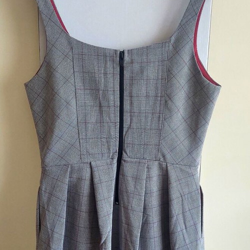 BSB dress, gray checkered, size Medium
