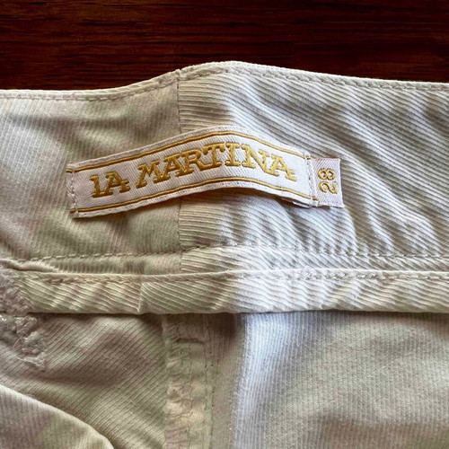 La Martina white capri pants like new, size 28