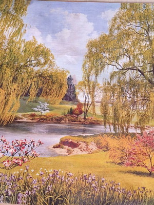 Маслена живопис, готова за рамка 40 на 70.