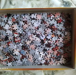 Puzzle used 500 pieces, challenging and difficult
