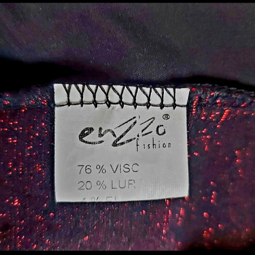 Women's shirt with integrated top used, size M, viscose, black and burgundy