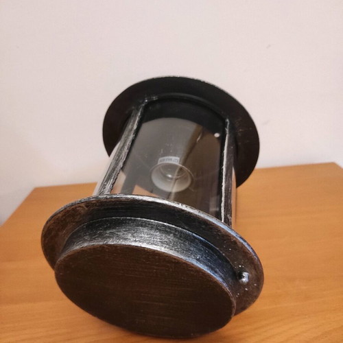 Single light outdoor wall lamp new, aluminum alloy silver patina
