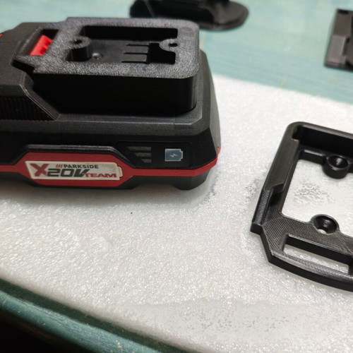 Parkside X20V Battery Mounting Base 3D Printed, New