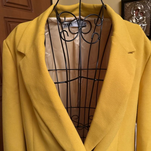 Zara Suit Set Blazer and Trousers XXL Like New Yellow